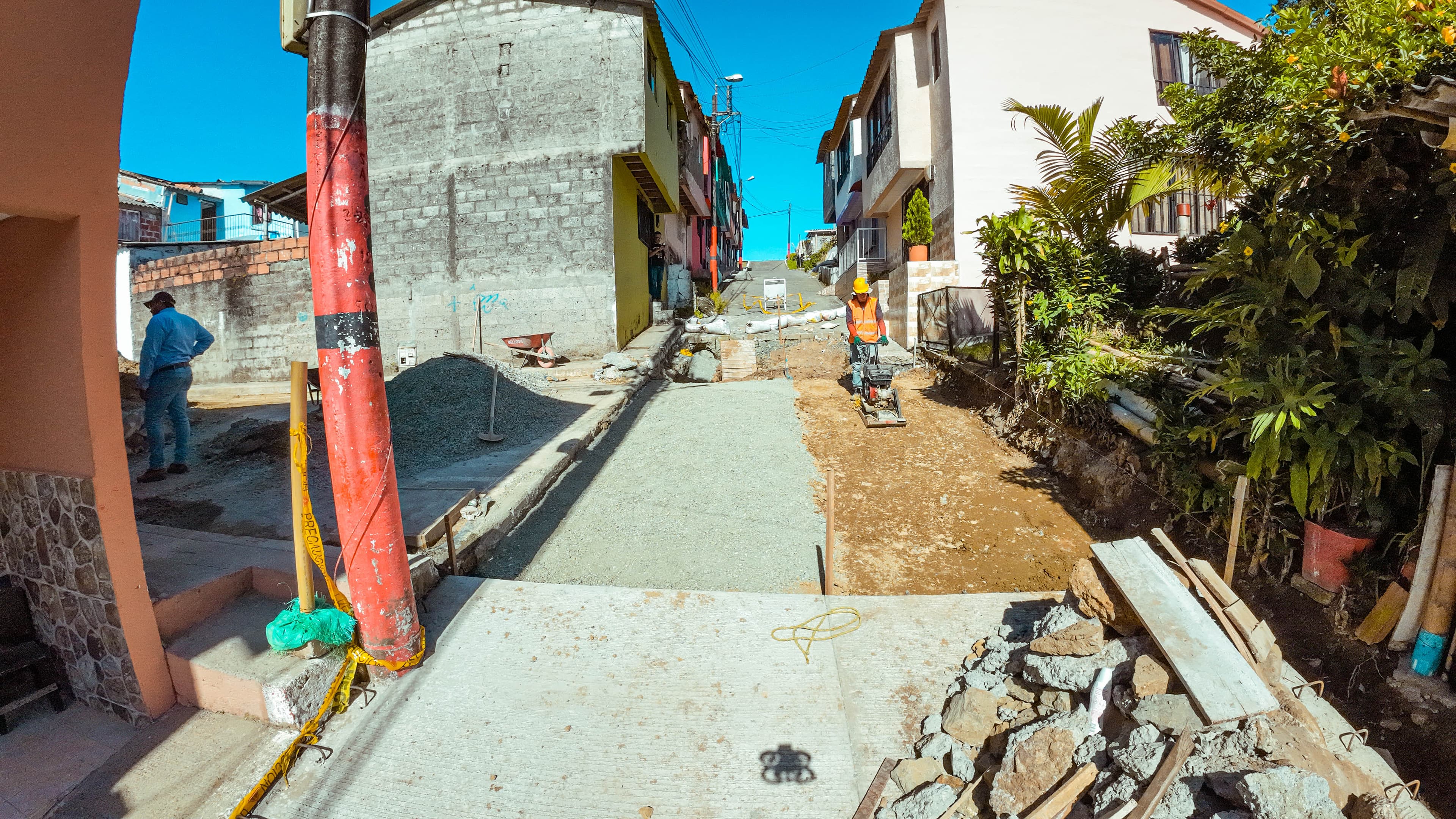Construcción de infraestructura vial